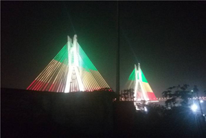 2016.8 освещение конголезского моста Браззавиль